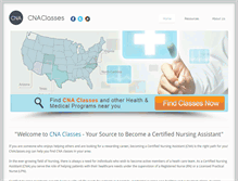 Tablet Screenshot of cnaclasses.org
